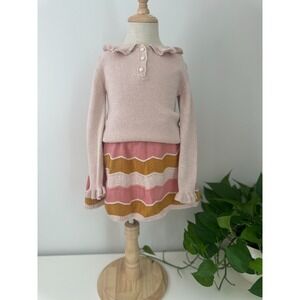 Isaac Mizrahi Girls Set Skirt and L/S Top In Pink Size 3T